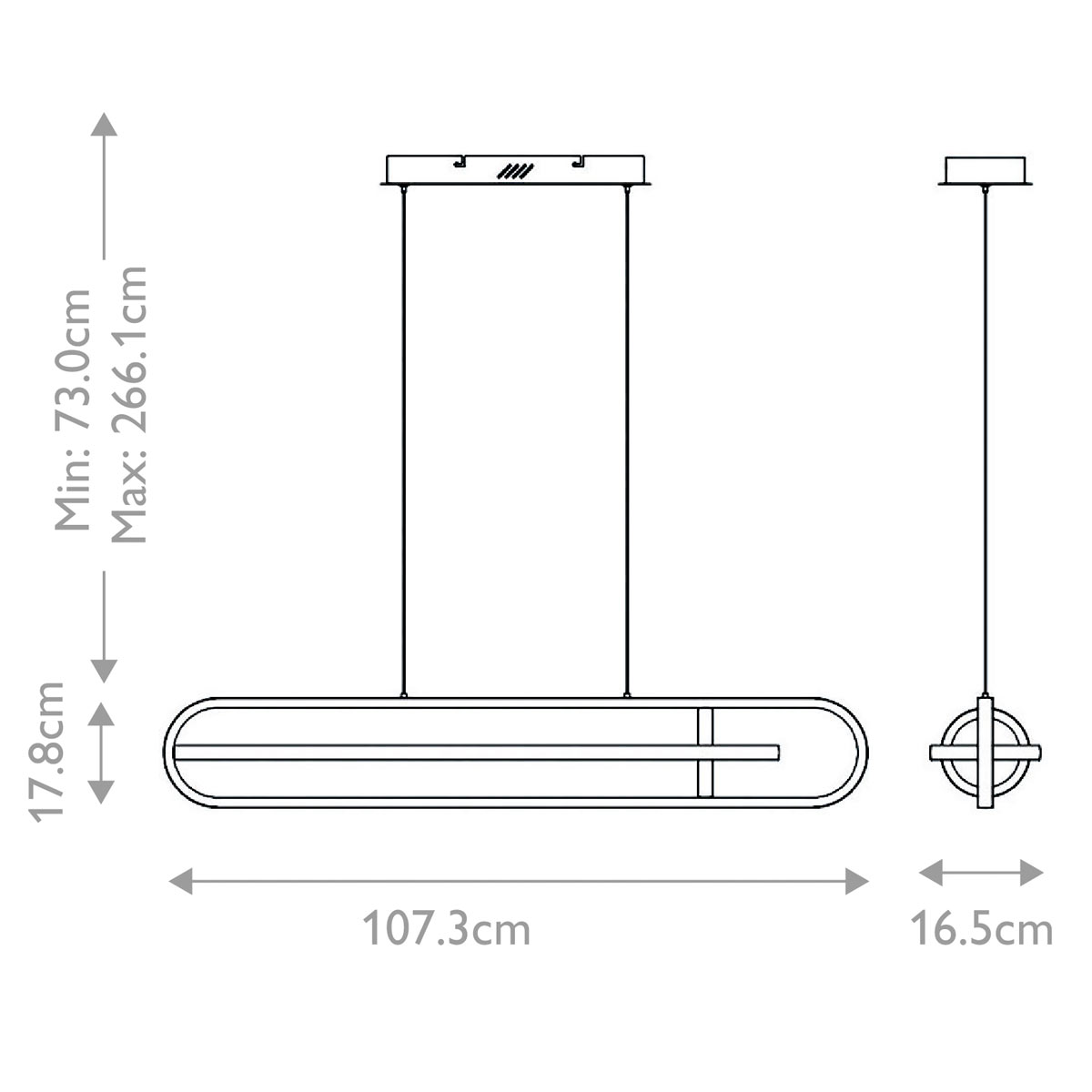 Подвесной светильник с вытянутой овальной формой Eurofase в Челябинске