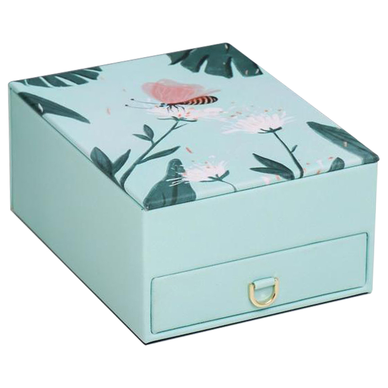 Шкатулка Butterfly And Flowers Box Мятный Зеленый Шкатулка Butterfly And Flowers Box Мятный Зеленый в Челябинске | Loft Concept