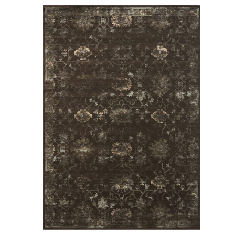 Ковёр из вискозы Indian pattern Choco Коричневый Ковёр из вискозы Indian pattern Choco Коричневый в Челябинске | Loft Concept