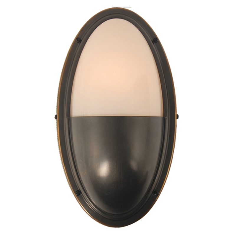 Бра Benita Loft Sconce black Черный Белое матовое стекло Бра Benita Loft Sconce black Черный Белое матовое стекло в Челябинске | Loft Concept