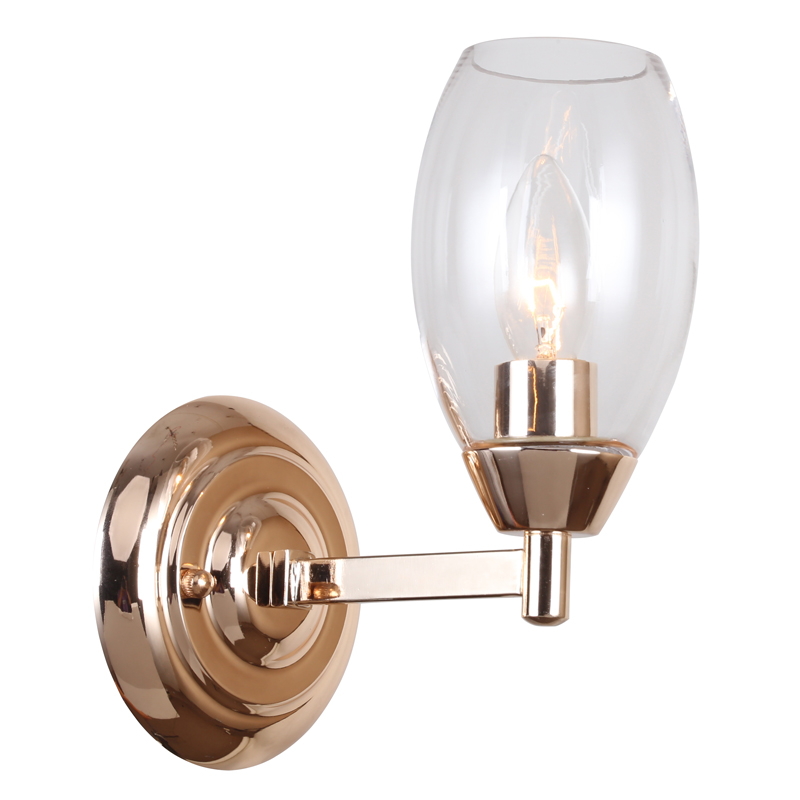 Бра Julian Sconce Глянцевое золото Прозрачный Бра Julian Sconce Глянцевое золото Прозрачный в Челябинске | Loft Concept