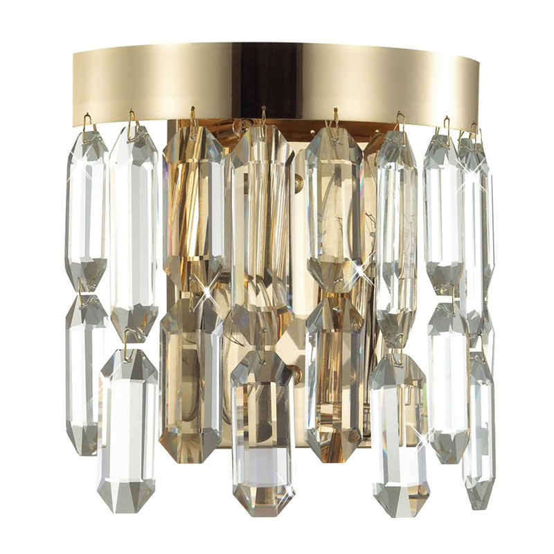 Бра Crystal Polyhedrons Wall Lamp Gold Глянцевое золото Прозрачное Стекло Бра Crystal Polyhedrons Wall Lamp Gold Глянцевое золото Прозрачное Стекло в Челябинске | Loft Concept