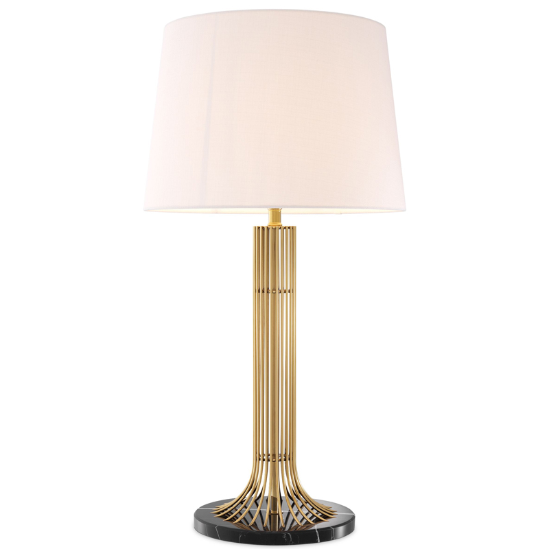 Настольная лампа Eichholtz Table Lamp Biennale Белый Глянцевое золото Черный Мрамор Nero Настольная лампа Eichholtz Table Lamp Biennale Белый Глянцевое золото Черный Мрамор Nero в Челябинске | Loft Concept