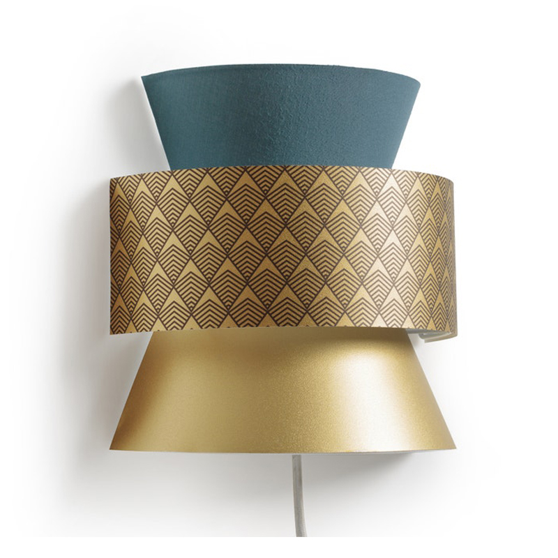 Бра Sconce Blue & Gold Синий Золотой Бра Sconce Blue & Gold Синий Золотой в Челябинске | Loft Concept