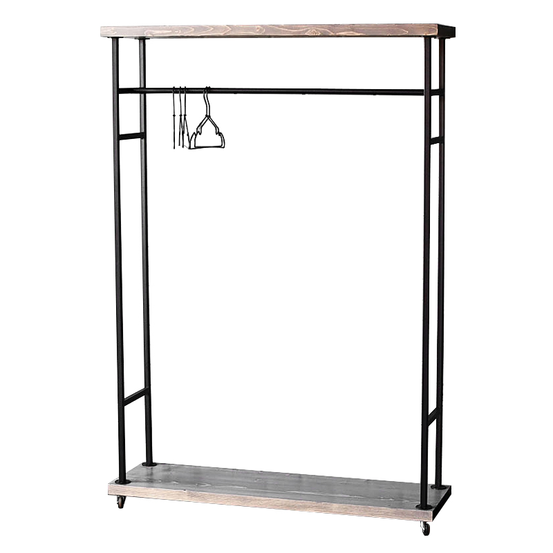 Напольная вешалка Rangel Industrial Floor Hanger Древесина Черный Напольная вешалка Rangel Industrial Floor Hanger Древесина Черный в Челябинске | Loft Concept