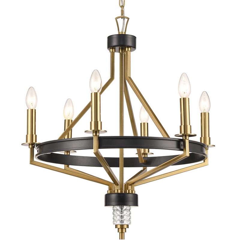 Люстра Fainela Chandelier Латунь Черный в Челябинске | Loft Concept 
