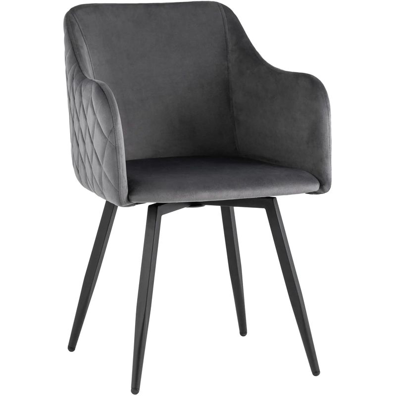 Стул Вращающийся Nika Chair Серый Цвет Серый Черный Стул Вращающийся Nika Chair Серый Цвет Серый Черный в Челябинске | Loft Concept
