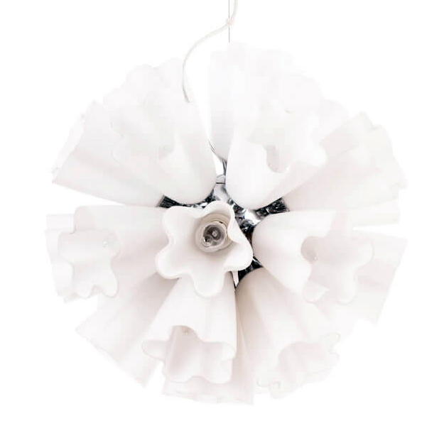 Люстра Bouquet of Snowdrops Белый Хром Люстра Bouquet of Snowdrops Белый Хром в Челябинске | Loft Concept