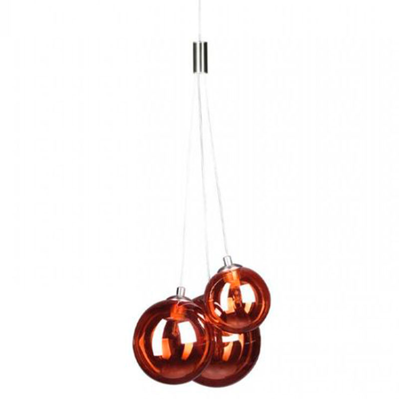 Люстра Multi Ball Red Серебряный Красный Люстра Multi Ball Red Серебряный Красный в Челябинске | Loft Concept