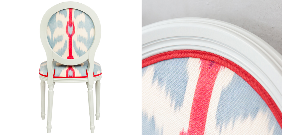 Стул Ikat Pattern с белым основанием Стул Ikat Pattern с белым основанием - Loft-Concept в Челябинске