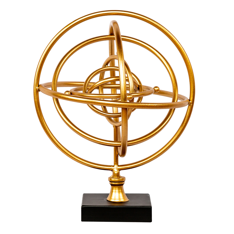 Статуэтка Sphere Sundial gold Черный Золотой Статуэтка Sphere Sundial gold Черный Золотой в Челябинске | Loft Concept