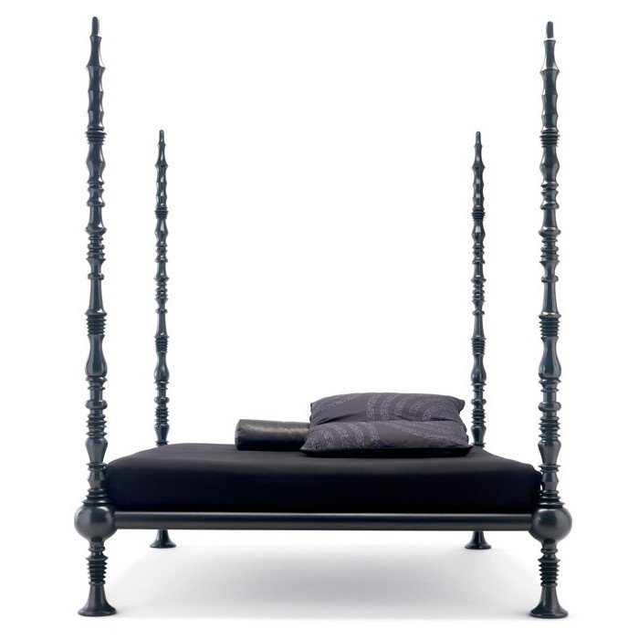 Кровать Mama li Turchi by Ceccotti Collezioni Black Черный Кровать Mama li Turchi by Ceccotti Collezioni Black Черный в Челябинске | Loft Concept