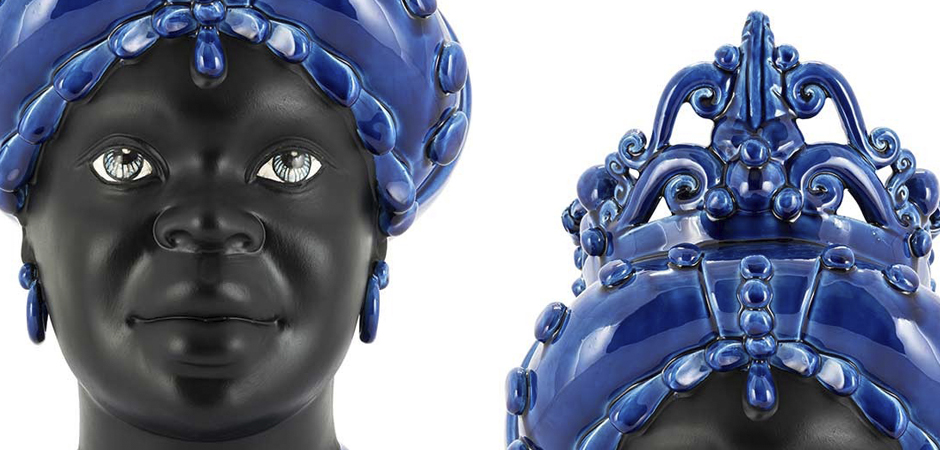 Ваза VASE MORO LADY MED. MAT Blue Ваза VASE MORO LADY MED. MAT Blue - Loft-Concept в Челябинске
