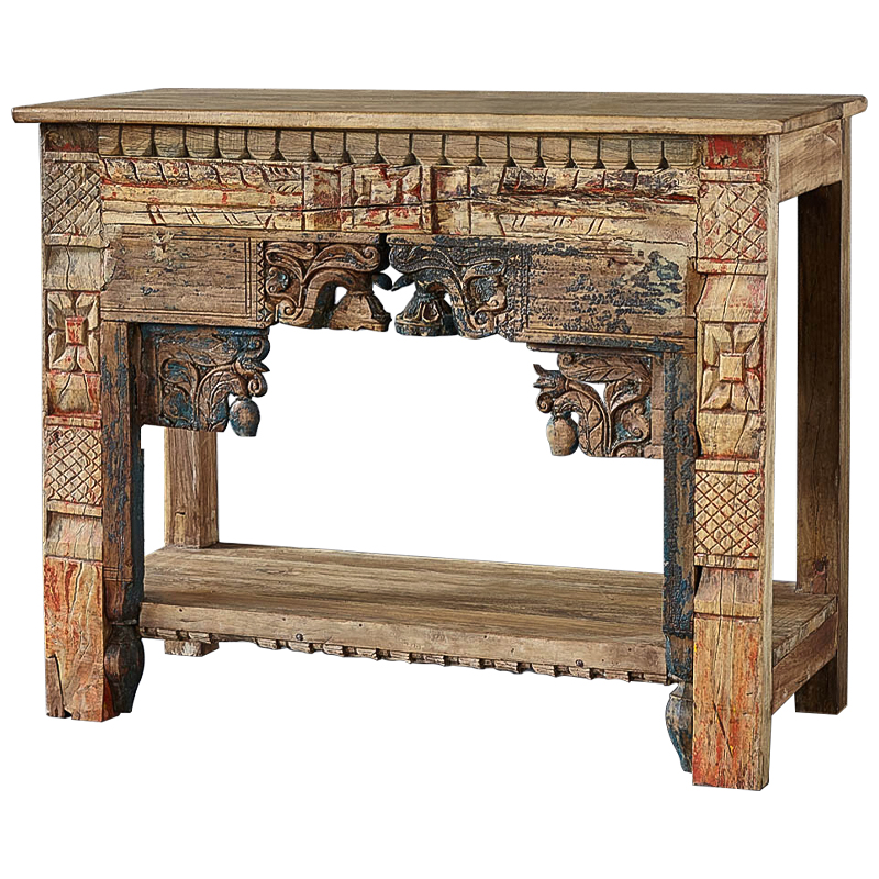 Консоль Hema Console Древесина Коричневый винтаж Консоль Hema Console Древесина Коричневый винтаж в Челябинске | Loft Concept