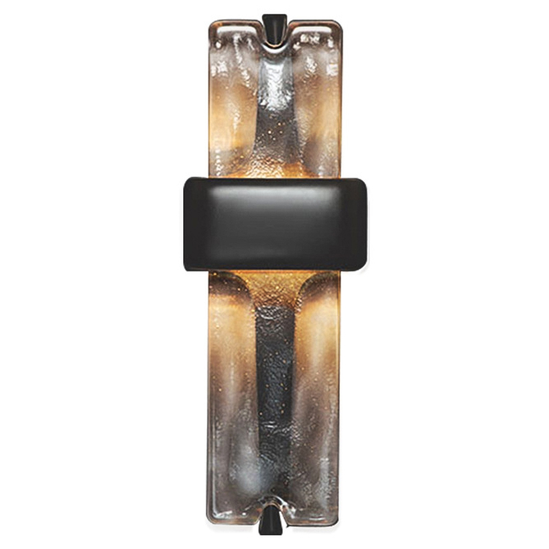 Настенный светодиодный светильник Rhyme Wall Lamp Черный Прозрачное Стекло Настенный светодиодный светильник Rhyme Wall Lamp Черный Прозрачное Стекло в Челябинске | Loft Concept