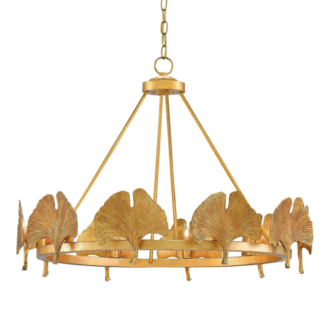 Люстра CURREY AND COMPANY GIN KYO CHANDELIER Золотой Люстра CURREY AND COMPANY GIN KYO CHANDELIER Золотой в Челябинске | Loft Concept