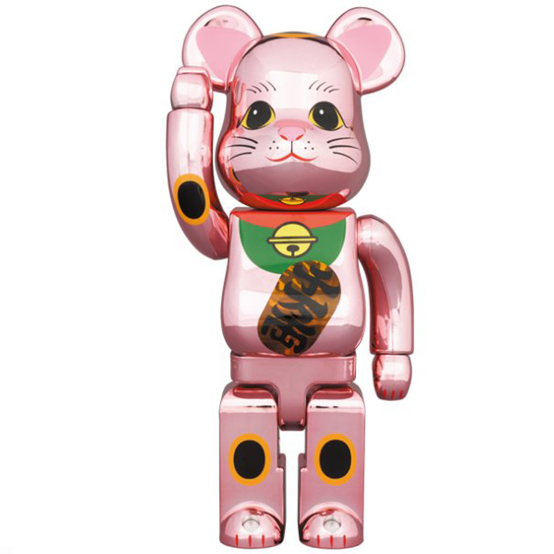 Статуэтка Bearbrick Pink Lucky Cat Розовый Мульти Статуэтка Bearbrick Pink Lucky Cat Розовый Мульти в Челябинске | Loft Concept