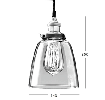 Подвесной светильник Loft Clear Glass Cloche Подвесной светильник Loft Clear Glass Cloche в Челябинске