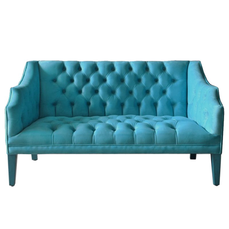 Диван Morton Capitone Sofa Диван бирюзовая шерсть Бирюзовый Диван Morton Capitone Sofa Диван бирюзовая шерсть Бирюзовый в Челябинске | Loft Concept