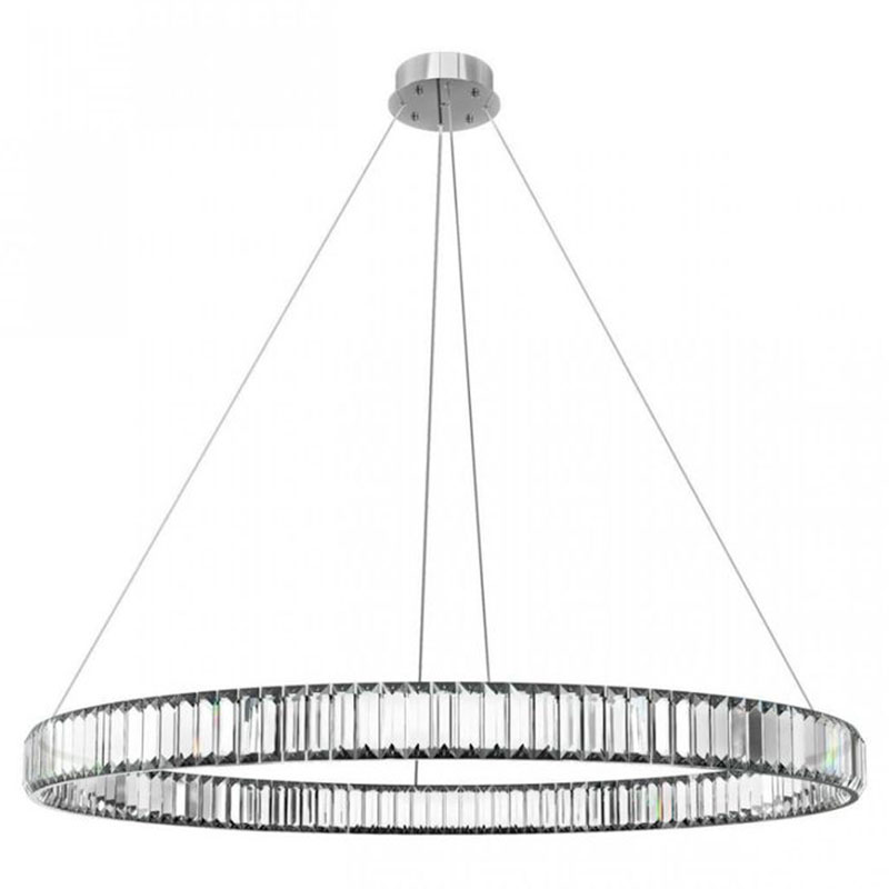 Люстра Crystal Ring Silver диаметр 100 Серебряный Прозрачное Стекло в Челябинске | Loft Concept 