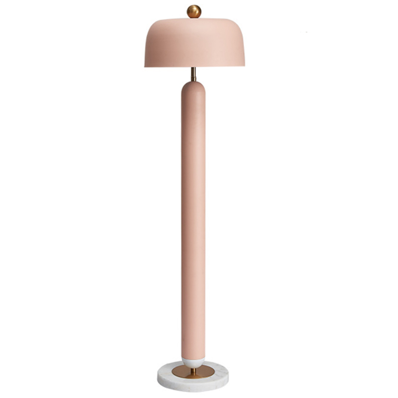 Meet pink Floor lamp Розовый пастельный Латунь Meet pink Floor lamp Розовый пастельный Латунь в Челябинске | Loft Concept