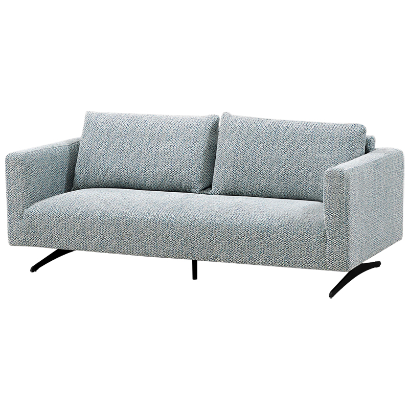 Диван Callie Blue Sofa Голубой Черный Диван Callie Blue Sofa Голубой Черный в Челябинске | Loft Concept