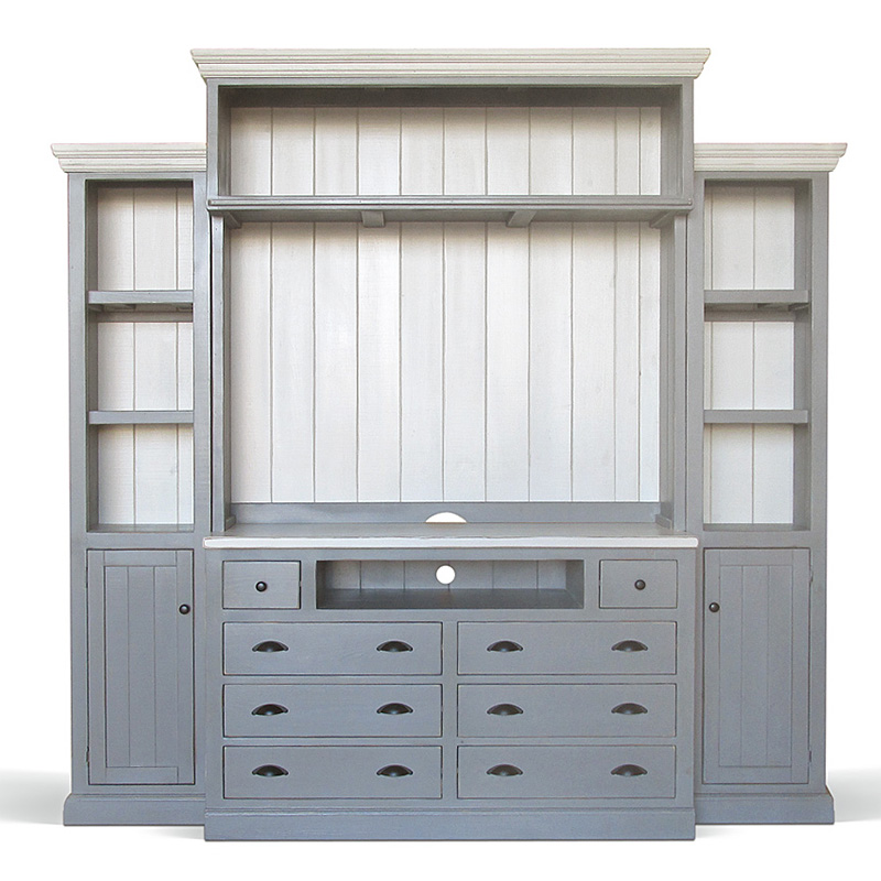 Шкаф-стеллаж Sandro Provence HARMONIE Weathered Grey Серый Шкаф-стеллаж Sandro Provence HARMONIE Weathered Grey Серый в Челябинске | Loft Concept