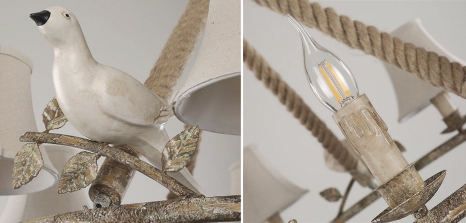 Люстра Norman Bird Forest Patina 3 - фото №1