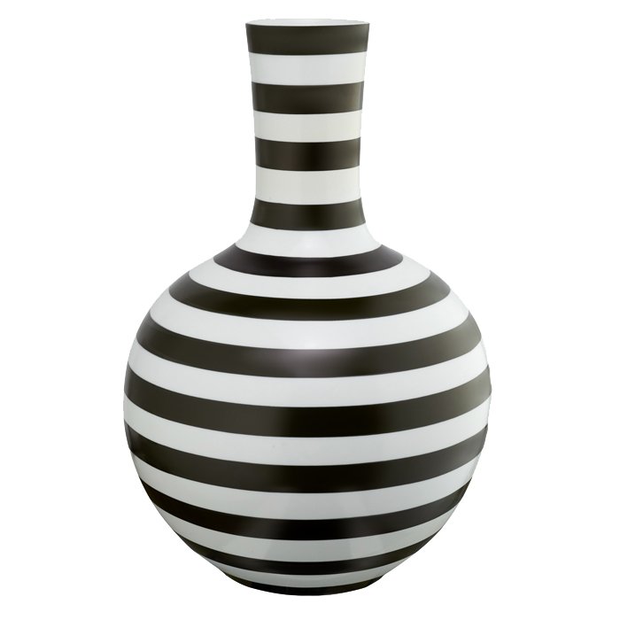 Ваза Black and White Stripe Черно-белый Ваза Black and White Stripe Черно-белый в Челябинске | Loft Concept