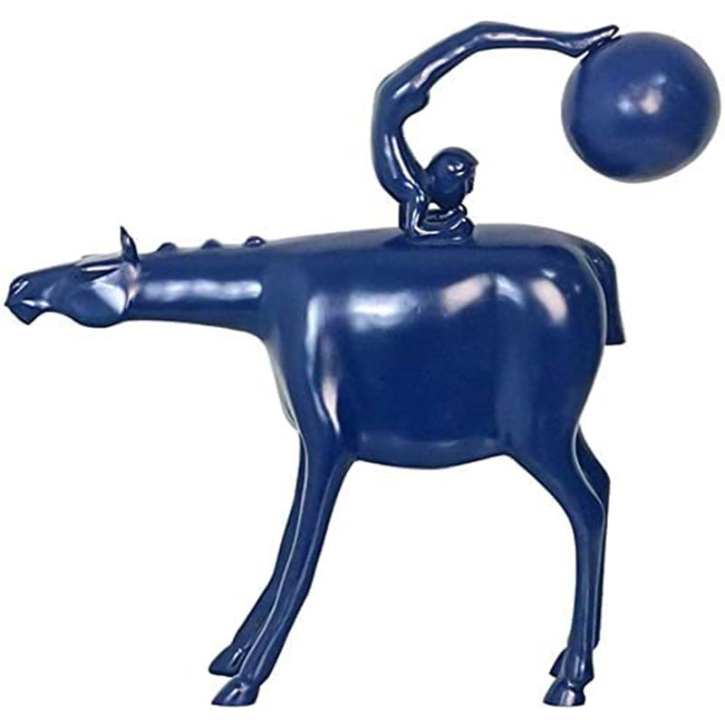 Статуэтка Acrobat on Horseback Statuette Синий Статуэтка Acrobat on Horseback Statuette Синий в Челябинске | Loft Concept
