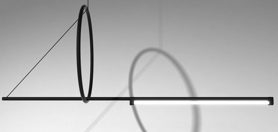 Люстра Suspension Cercle Et Trait – Graphite Satine Люстра Suspension Cercle Et Trait – Graphite Satine - Loft-Concept в Челябинске