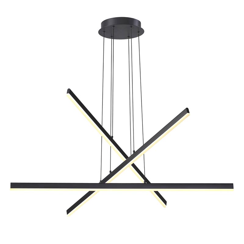 Люстра Rolf Black Lines Chandelier Черный Люстра Rolf Black Lines Chandelier Черный в Челябинске | Loft Concept