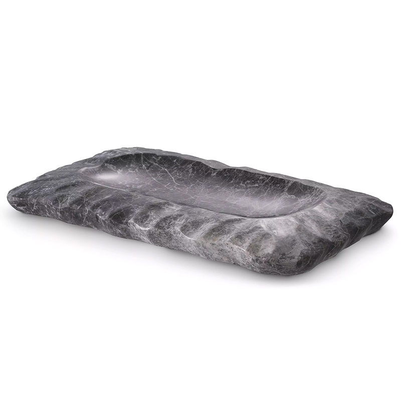 Поднос Eichholtz Tray Mauro Grey Серый Поднос Eichholtz Tray Mauro Grey Серый в Челябинске | Loft Concept