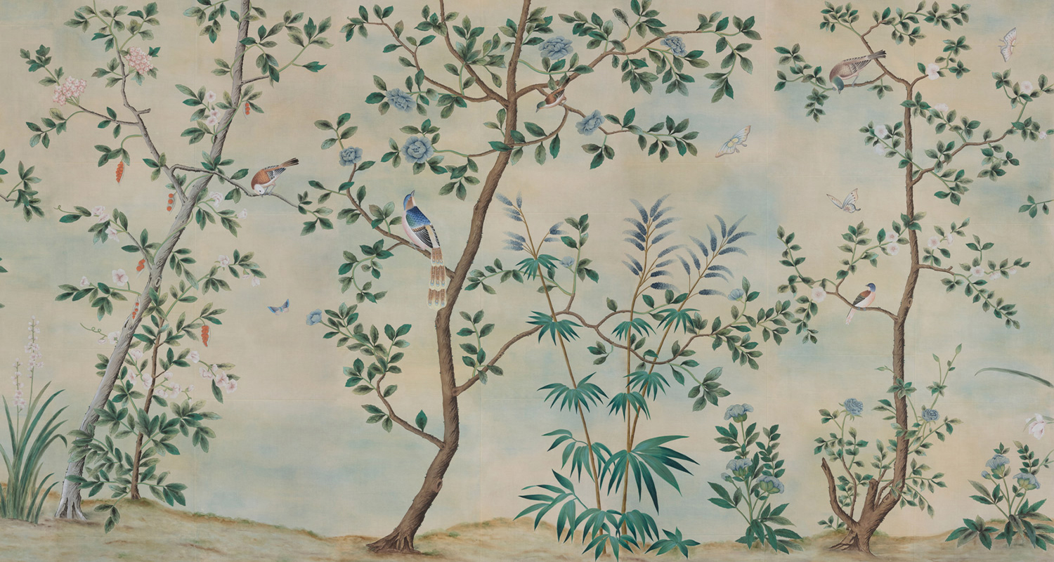 Обои ручная роспись Nordic Garden Summer Haze Edo - фото