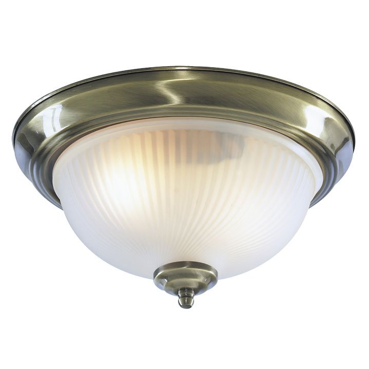 Потолочный светильник Flush Mount Ceiling Light antic milky glass Латунь Античная полированная Молочный Потолочный светильник Flush Mount Ceiling Light antic milky glass Латунь Античная полированная Молочный в Челябинске | Loft Concept