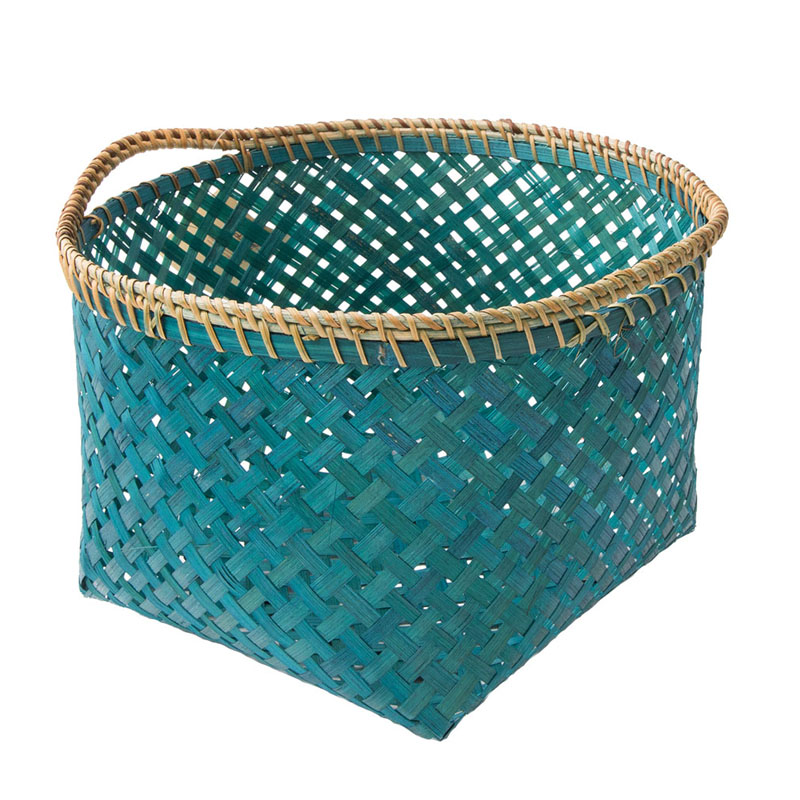 Корзина Wicker Bamboo Изумрудный Корзина Wicker Bamboo Изумрудный в Челябинске | Loft Concept
