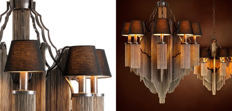 Люстра Eichholtz Chandelier Fringe L - Loft-Concept в Челябинске