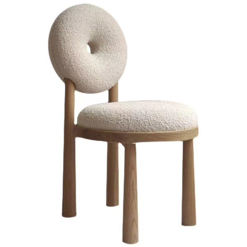 Стул Bagel Boucle Chair Бежевый Древесина Стул Bagel Boucle Chair Бежевый Древесина в Челябинске | Loft Concept