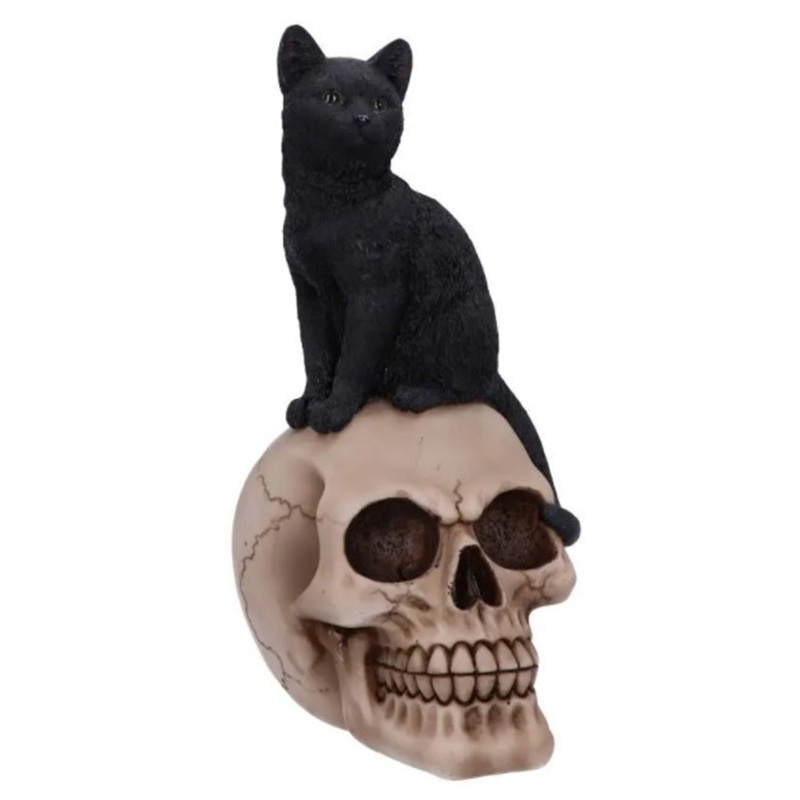 Статуэтка Skull Black Cat Черный Статуэтка Skull Black Cat Черный в Челябинске | Loft Concept