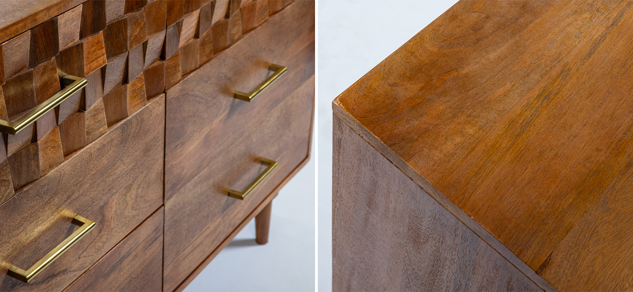 Комод из массива с выдвижными ящиками Yesenka - фото №1