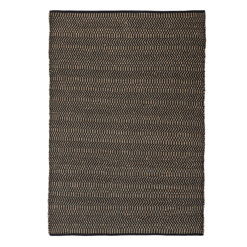 Ковер Zig Zag Carpet black Черный Бежевый Ковер Zig Zag Carpet black Черный Бежевый в Челябинске | Loft Concept