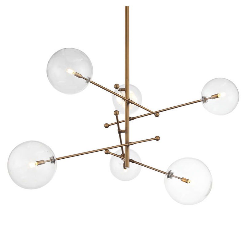 Люстра Gallotti & Radice Brass 6 Латунь Люстра Gallotti & Radice Brass 6 Латунь в Челябинске | Loft Concept