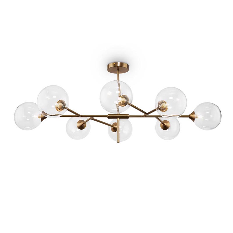Потолочная люстра Gallotti & Radice Leaf Bronze 8 Бронза в Челябинске | Loft Concept 