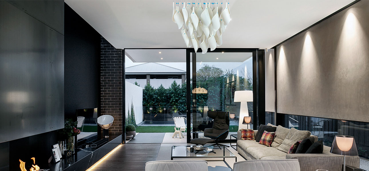 Дизайнерская люстра White Flower Petals высота 70 см - фото