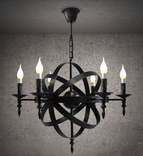 Люстра Black Sphere Loft Deco Черный Люстра Black Sphere Loft Deco Черный в Челябинске | Loft Concept
