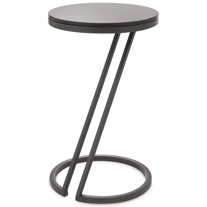 Приставной стол Eichholtz Side Table Falcone Black Черный Приставной стол Eichholtz Side Table Falcone Black Черный в Челябинске | Loft Concept