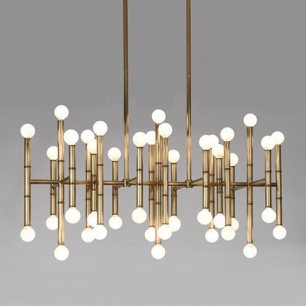 Люстра Meurice Rectangular Chandelier Jonathan Adler Черный Золотой Серебряный Люстра Meurice Rectangular Chandelier Jonathan Adler Черный Золотой Серебряный в Челябинске | Loft Concept