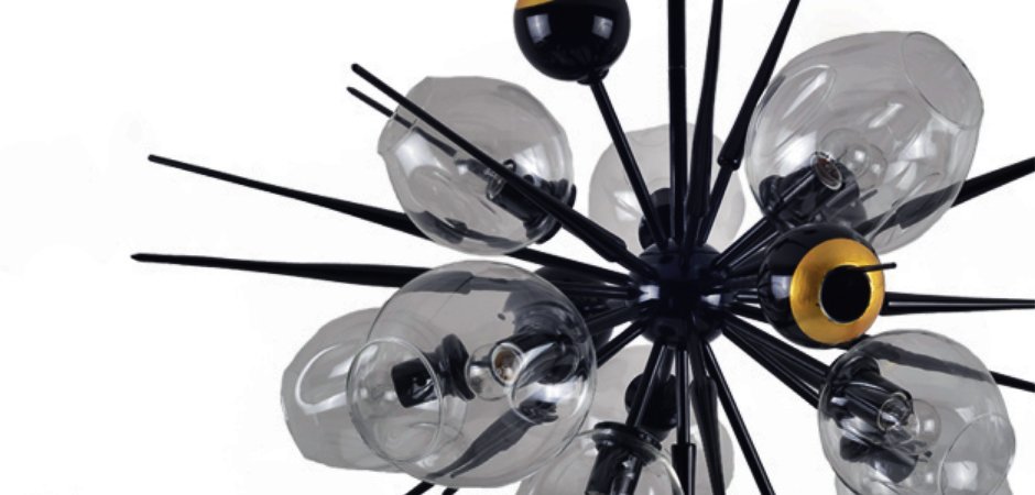 Люстра Boom Bubble Black 10 плафонов Люстра Boom Bubble Black 10 плафонов - Loft-Concept в Челябинске