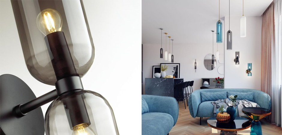 Бра Articolo Double Cup Черное Бра Articolo Double Cup Черное - Loft-Concept в Челябинске