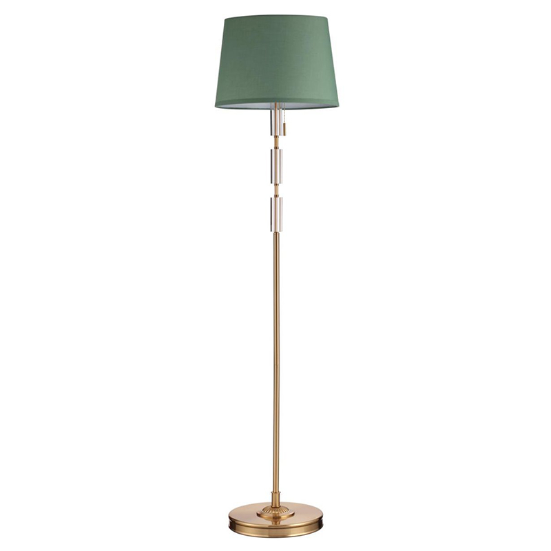 Торшер Ramona Green Floor lamp Бронза Зеленый Торшер Ramona Green Floor lamp Бронза Зеленый в Челябинске | Loft Concept